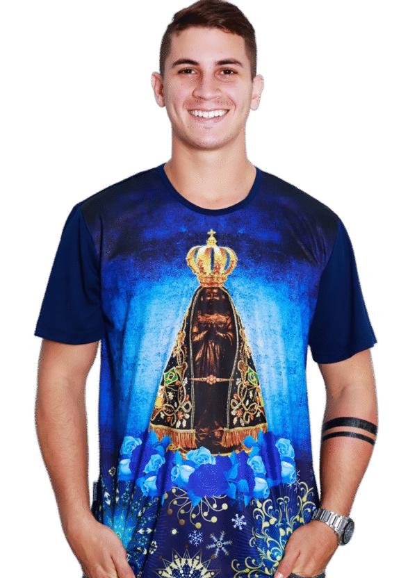 Camiseta Religiosa Católica Nossa Senhora Aparecida CTF990