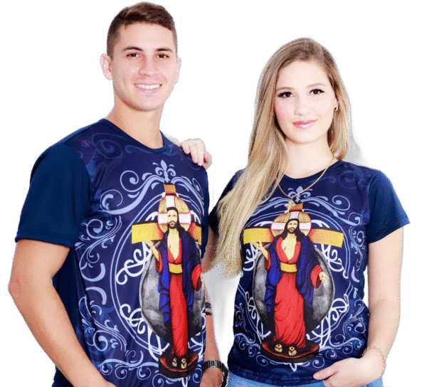 Baby look Religiosa Católica Jesus das Santas Chagas BTF1012 - Imagem 2