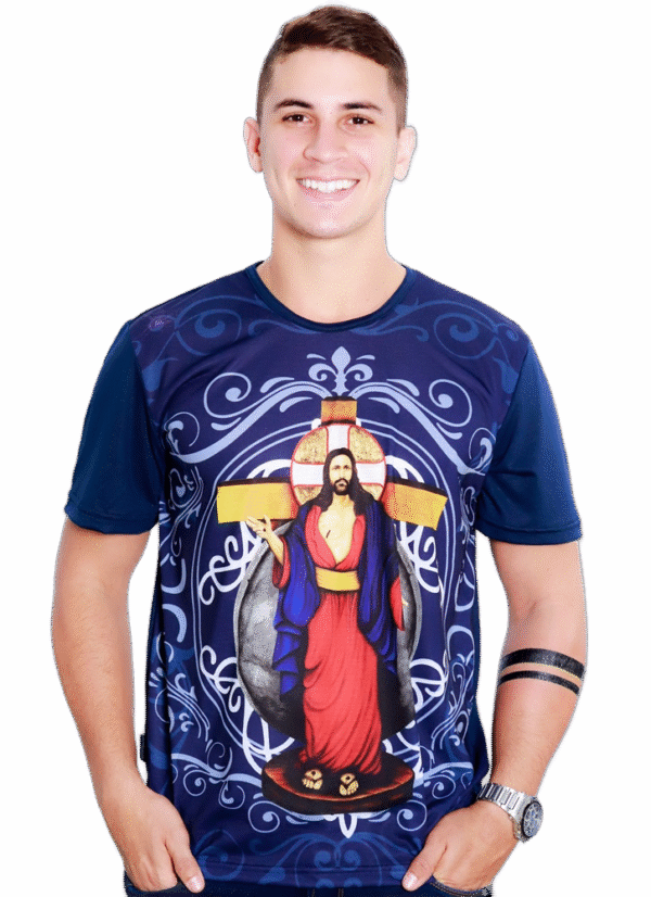 Camiseta Religiosa Católica Jesus das Santas Chagas CTF1004