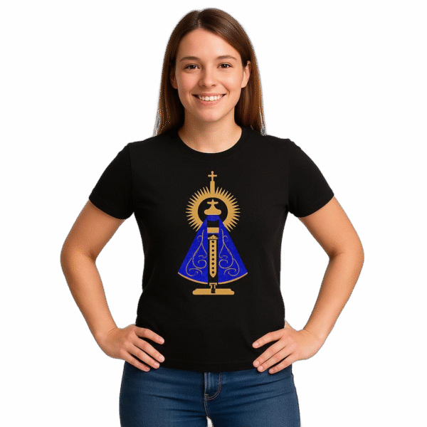 Baby look Religiosa Católica Nossa Senhora Aparecida BS 3686